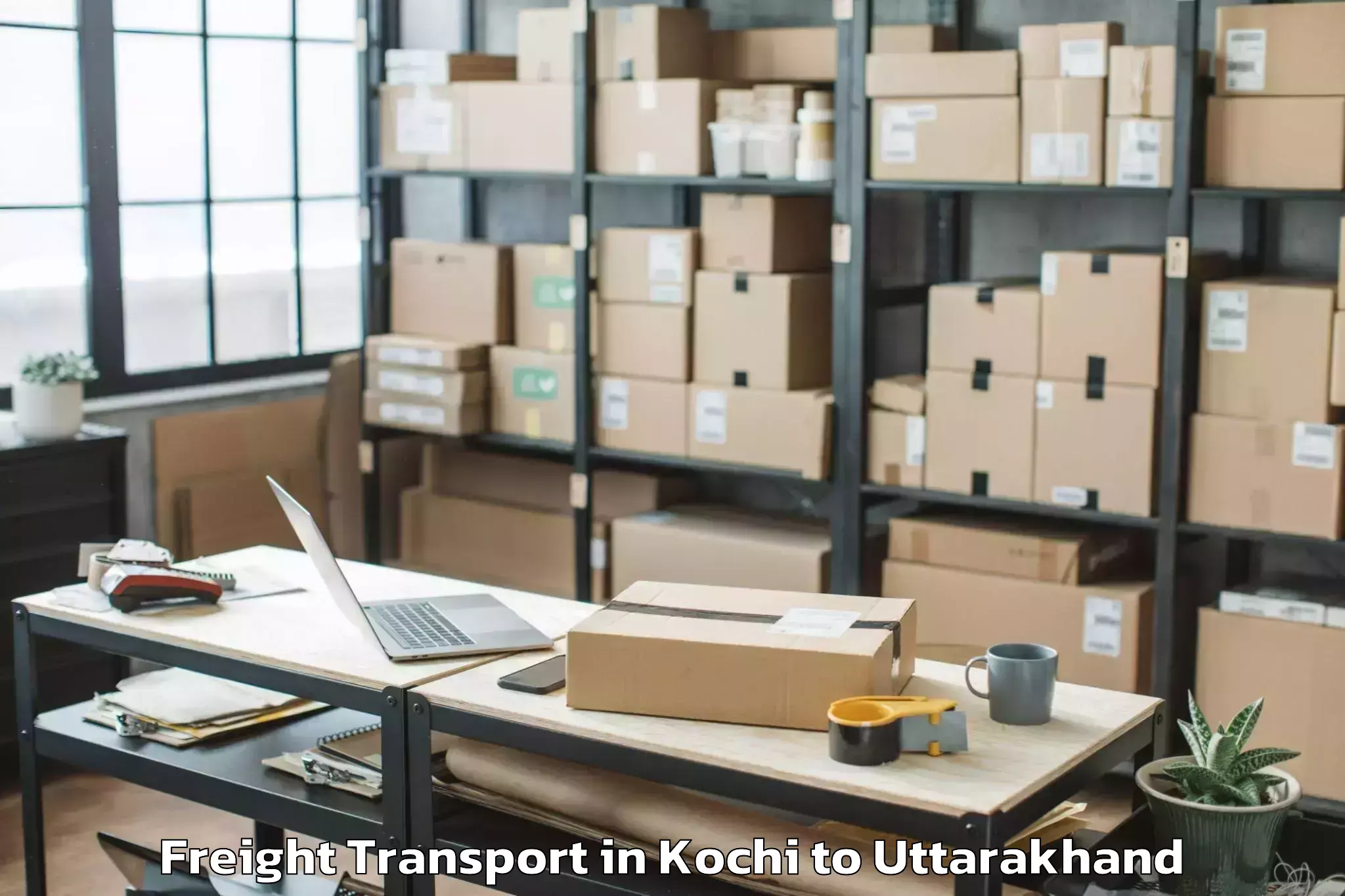 Easy Kochi to Ghansali Freight Transport Booking